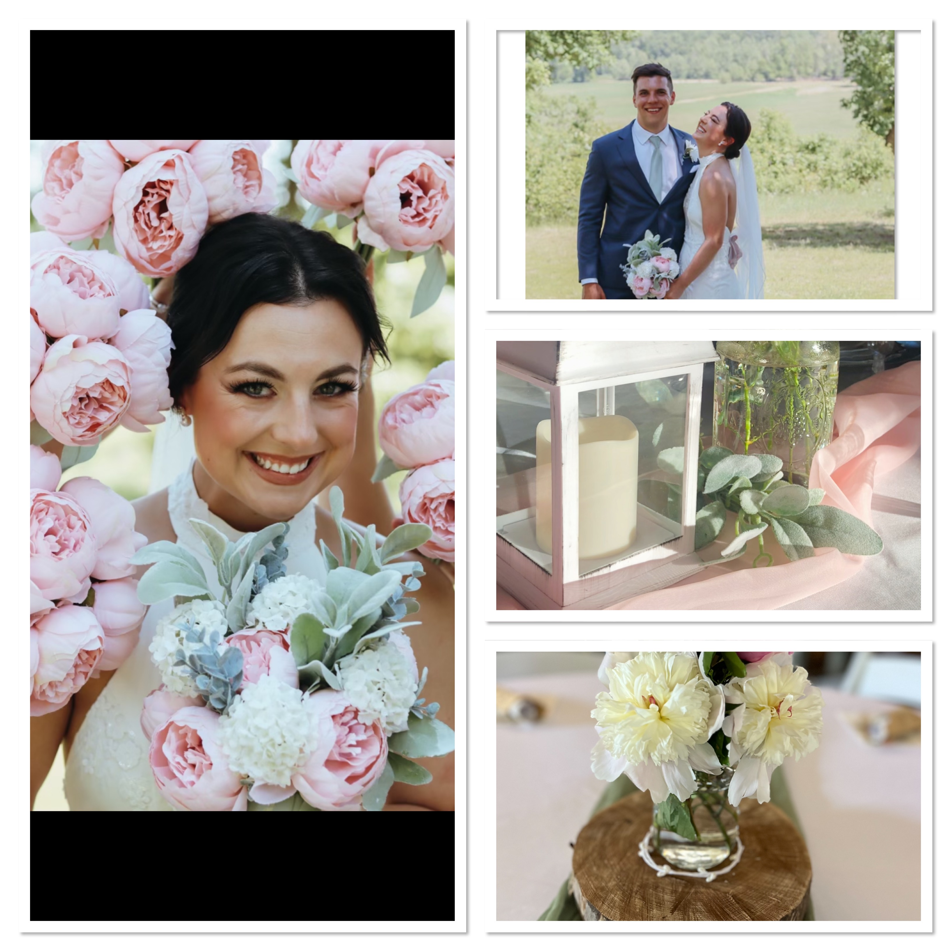 where the creeks meet wedding collage