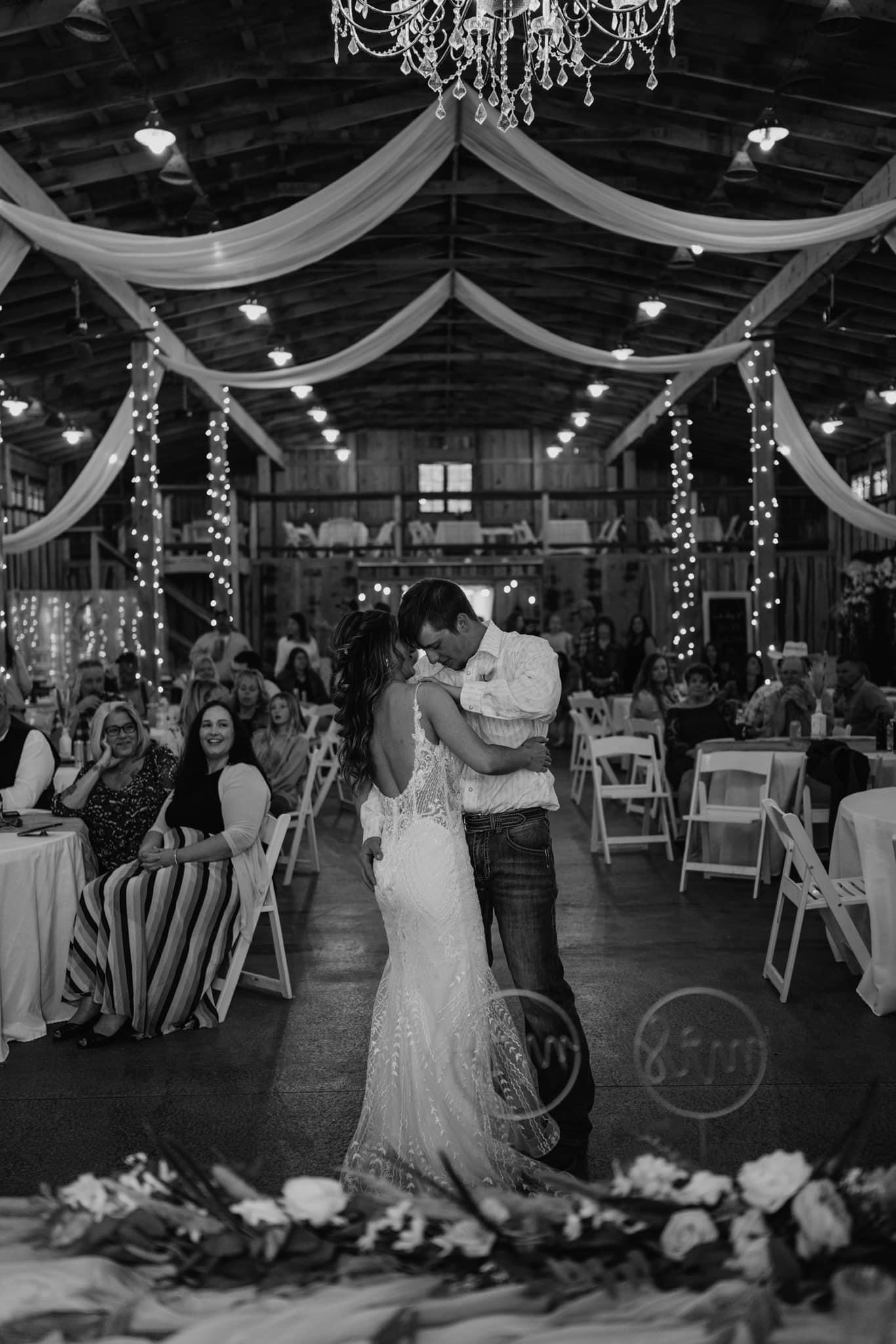 bride and groom's first dance